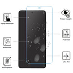 LAJABONI 2 st för Samsung Galaxy S21 FE 5G HD klart skärmskydd anti-blue ray inte komplett täckande härdat glas skärmfilm
