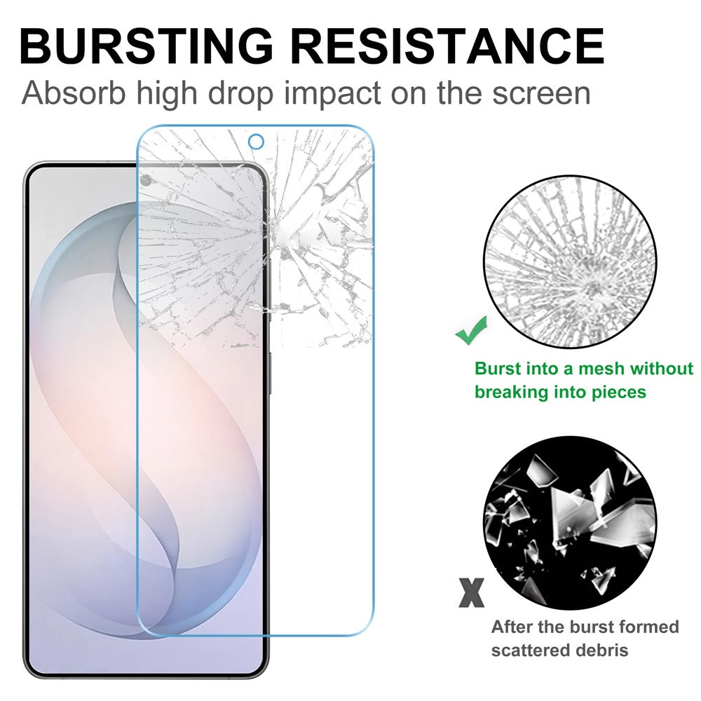 LAJABONI 2 st för Samsung Galaxy S21 FE 5G HD klart skärmskydd anti-blue ray inte komplett täckande härdat glas skärmfilm