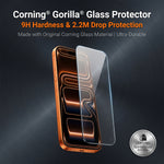 For iPhone 14 Pro Max Corning Gorilla Glass Full Screen Protector 9H Hardness Anti-Fingerprint Silk Printing Film