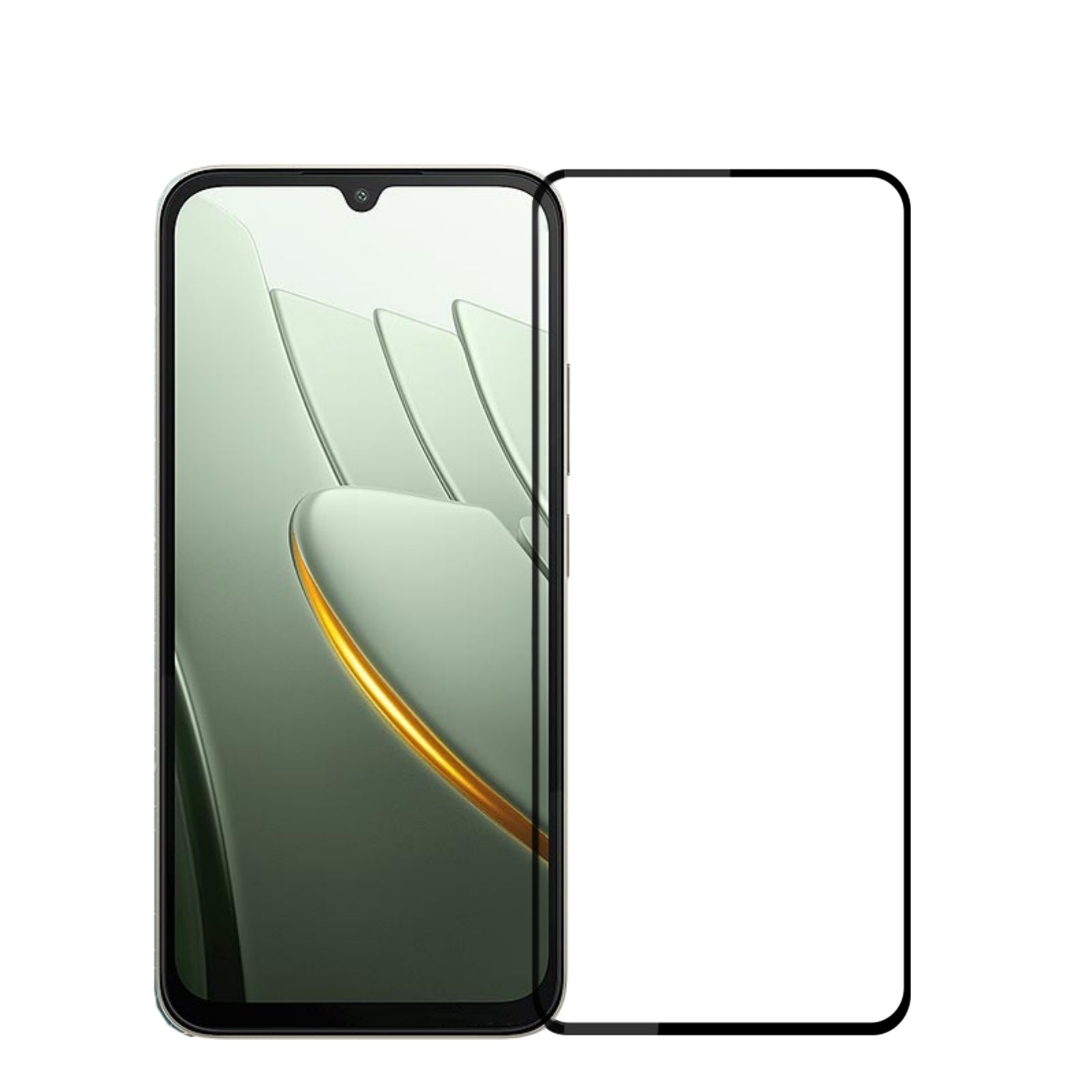 MOFI för Xiaomi Poco C81 4G / Xiaomi Poco C81 Pro 4G Skärmskydd 9H Heltäckande Lim Heltäckande Hög Aluminium-Silikon Glasfilm
