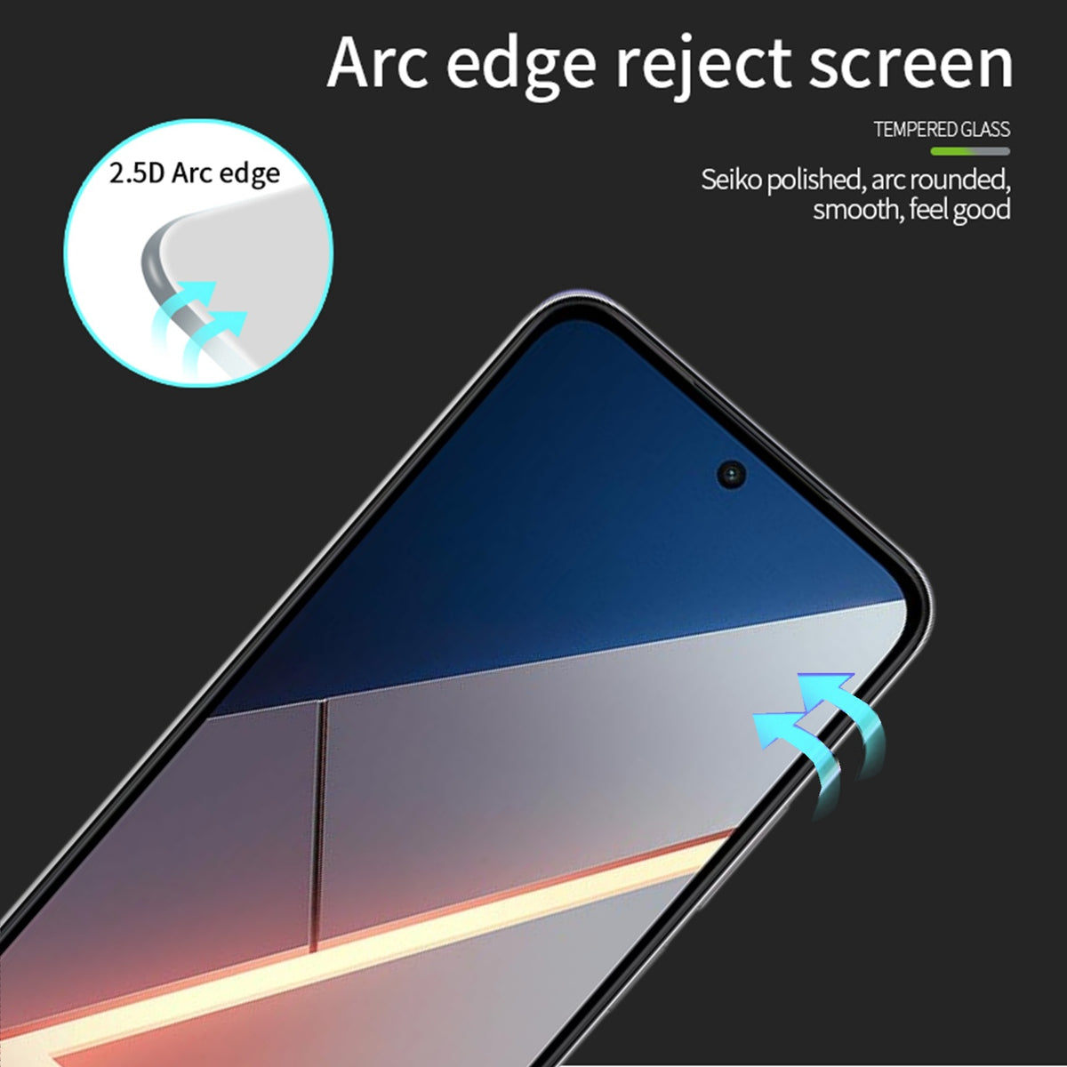 MOFI for Xiaomi Poco M8s 5G Screen Protector 9H Full Glue Full Coverage High Aluminum-Silicon Glass Film
