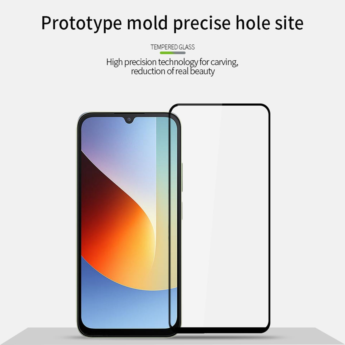 MOFI for Xiaomi Redmi A7 Pro 5G / Xiaomi Redmi 15a 5G Screen Protector 9H Full Glue Full Coverage High Aluminum-Silicon Glass Film
