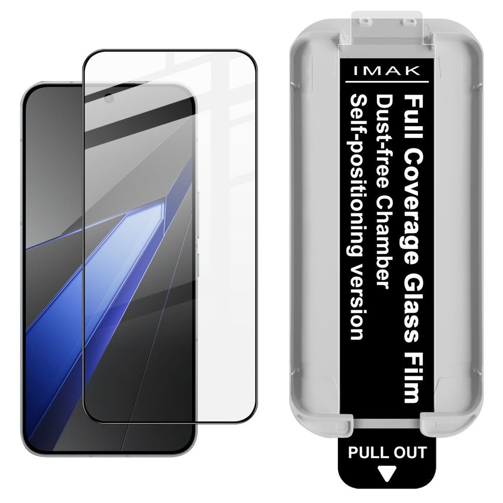 IMAK Tempered Glass For Oppo K15 Pro 5G Full Screen Protector Full Glue Film with Dust-free Installation Tool (Fingerprint Unlock)