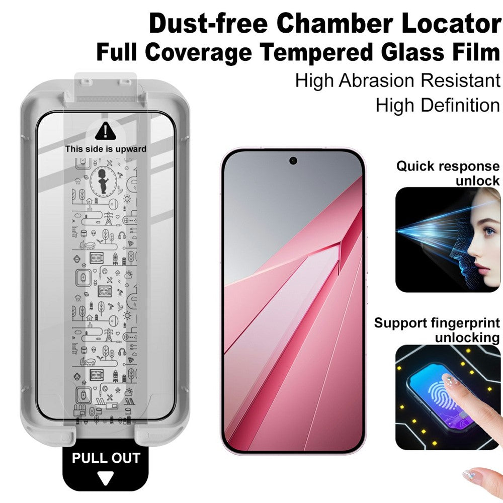 IMAK Tempered Glass For Oppo K15 Pro+ 5G Full Screen Protector Full Glue Film with Dust-free Installation Tool (Fingerprint Unlock)