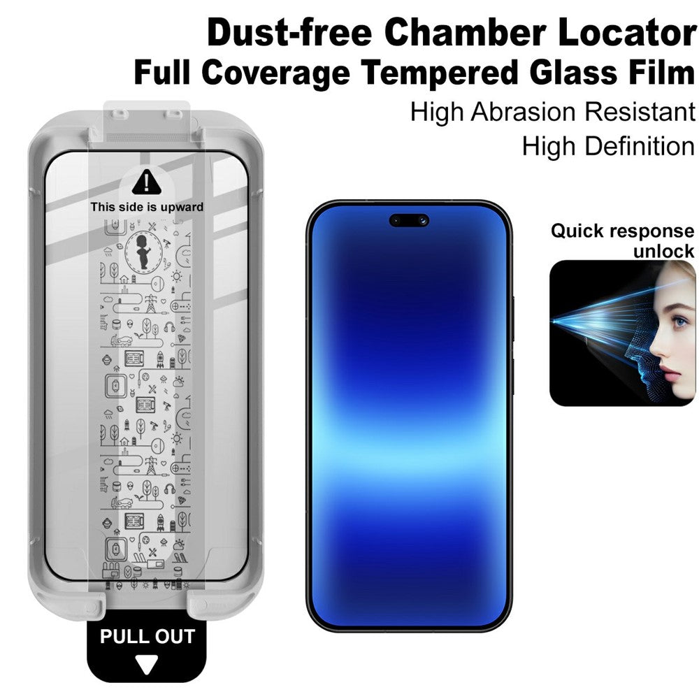 IMAK Tempered Glass For Huawei Pura 90 Full Screen Protector Full Glue Film with Dust-free Installation Tool