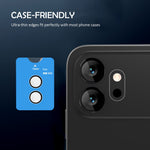 LEREACH for Honor 600 Pro 5G Tempered Glass Camera Lens Protector Ultra-thin Full Cover Invisible Lens Film