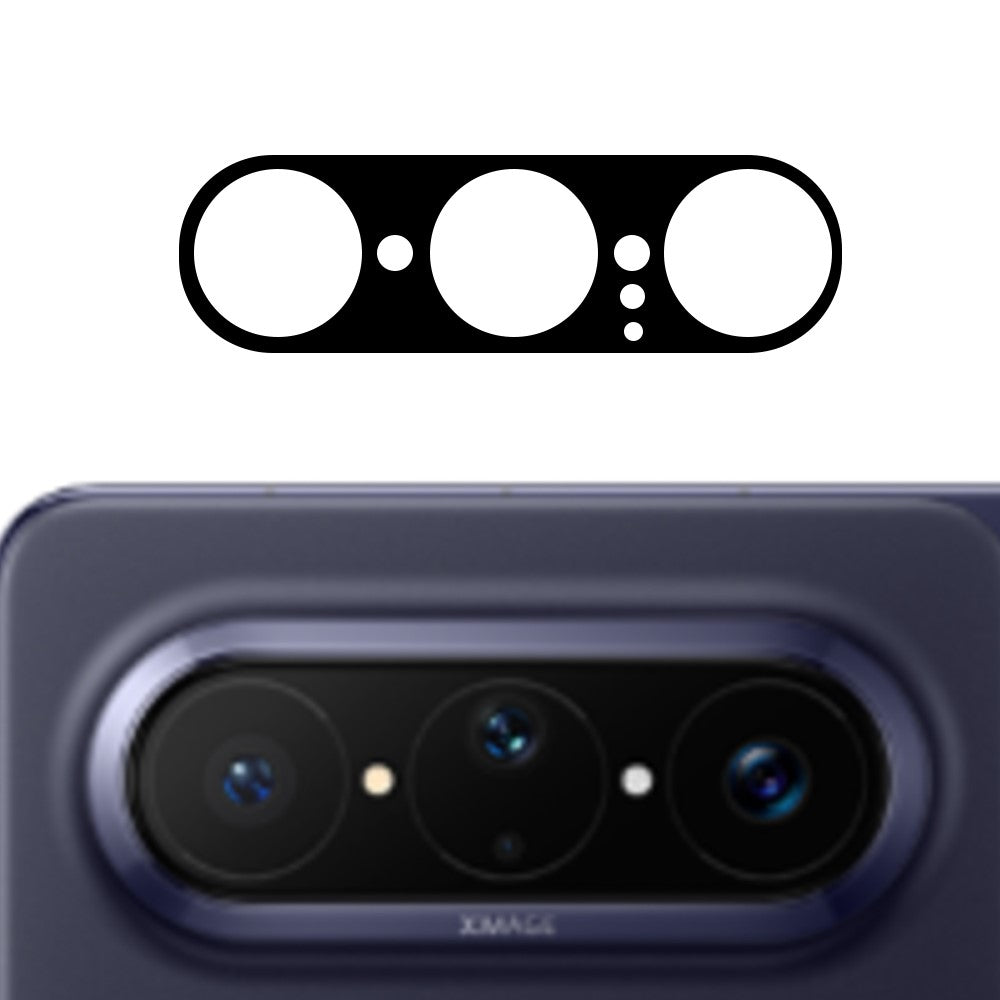 For Huawei Pura X Max Tempered Glass Lens Protector Silk Printing Camera Lens Film