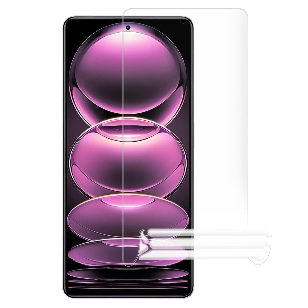 For Xiaomi Redmi Note 12 Pro 5G / 12 Pro Speed 5G / Poco X5 Pro 5G PU Leather Stand Wallet Cover with Strap Soft PET Front Hydrogel Film