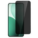 For Oppo F33 5G 180 Degree Anti-Peep Tempered Glass Black Edge Privacy Protection Full Screen Protector, Full Glue