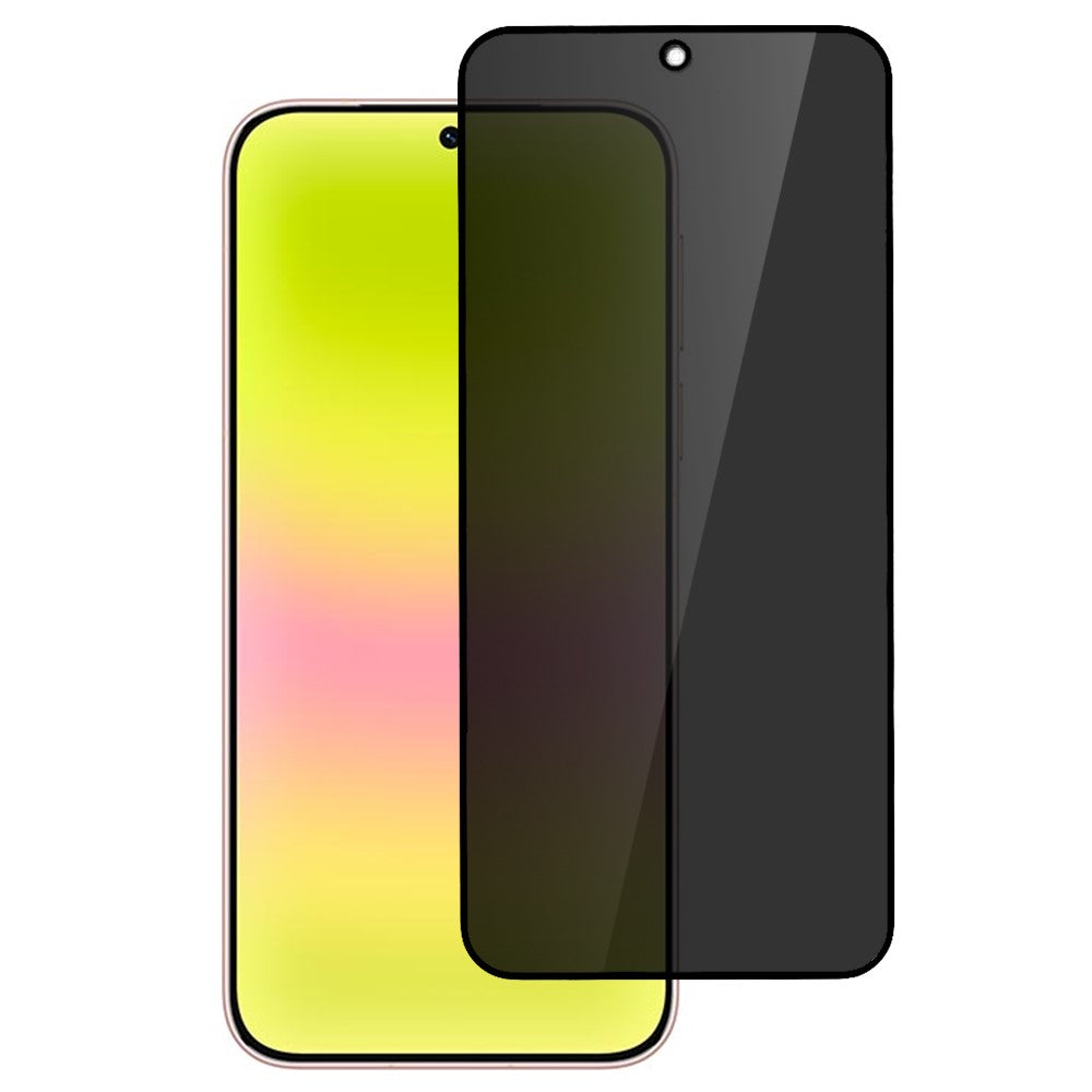 Huawei Pura 90 Pro 180 graders anti-pikning härdat glas svart kant sekretessskydd helskärmsskydd, heltäckande lim