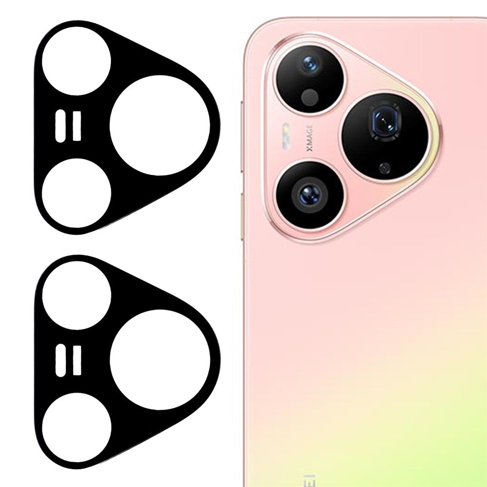 2 st för Huawei Pura 90 Pro heltäckande kameralinsskydd silkestryck härdat glaslinsfilm 3D-bågkant