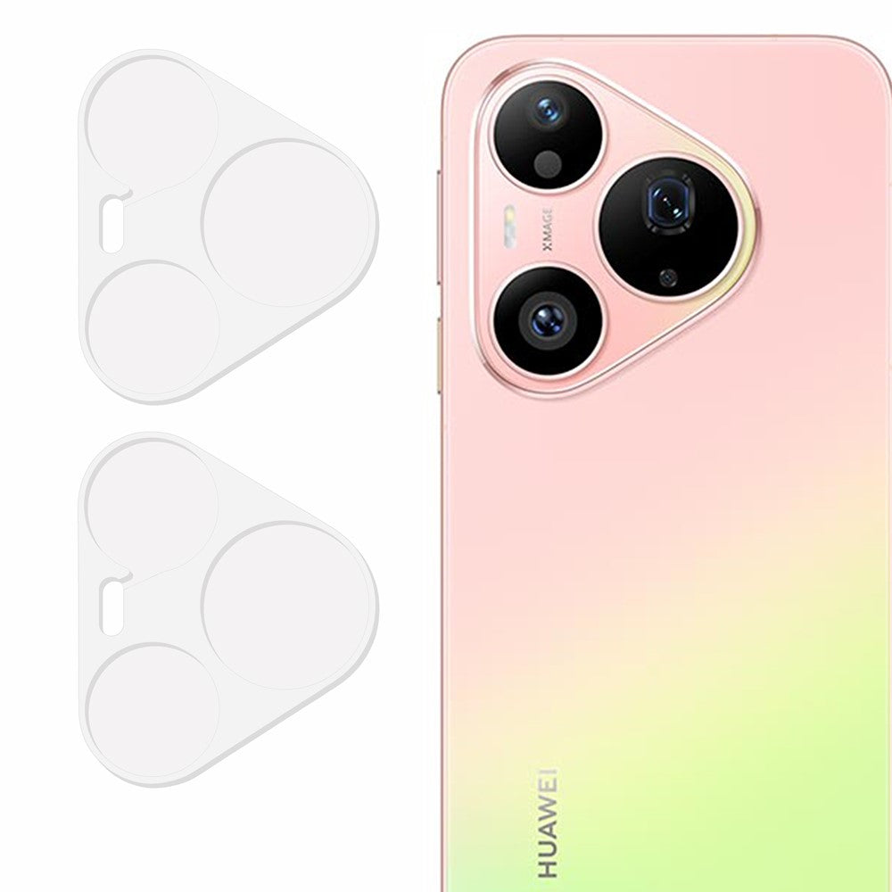 2Pcs For Huawei Pura 90 Pro Full Coverage Camera Lens Protector 3D Arc Edge Anti-Scratch Tempered Glass Lens Film