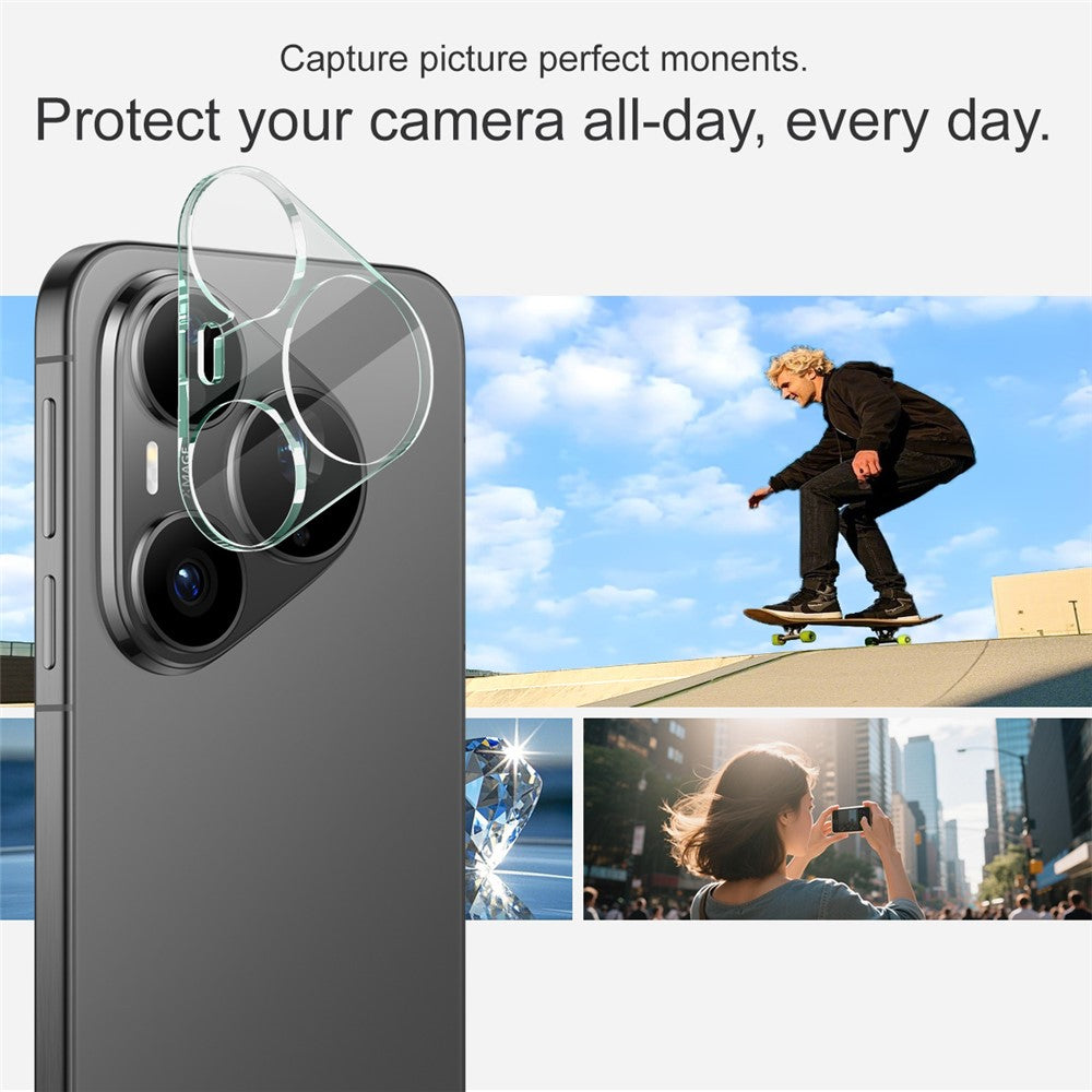 IMAK For Huawei Pura 90s Pro 5G / Pura 90 Pro Tempered Glass Full Cover Camera Lens Protector + Acrylic Lens Cap