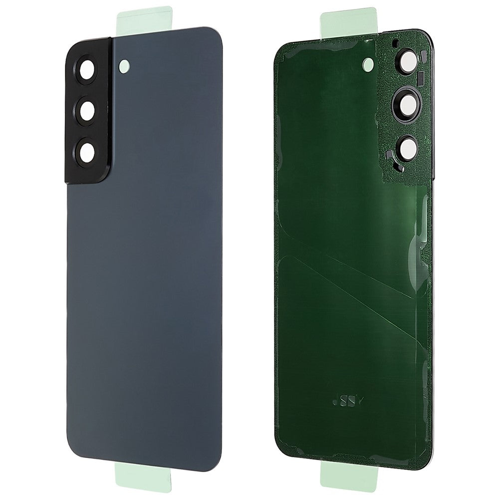 För Samsung Galaxy S22 5G S901 Batterihölje med självhäftande dekal + kameraobjektivskydd