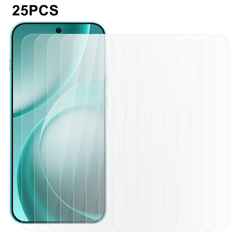 25 stk. til Oppo Find X9s Pro 5G, fuldklæbende skærmbeskytter i hærdet glas med HD-film (ikke fuld dækning) (uden emballage, med vådservietter, støvopsamler og guideklistermærke)