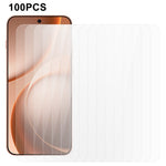 100 st. för Oppo Find X9s 5G skärmskydd helhäftande reptålig härdad glasfilm (inte komplett täckning) (ingen förpackning, med våtservetter, dammuppsamlare, guideklistermärke)