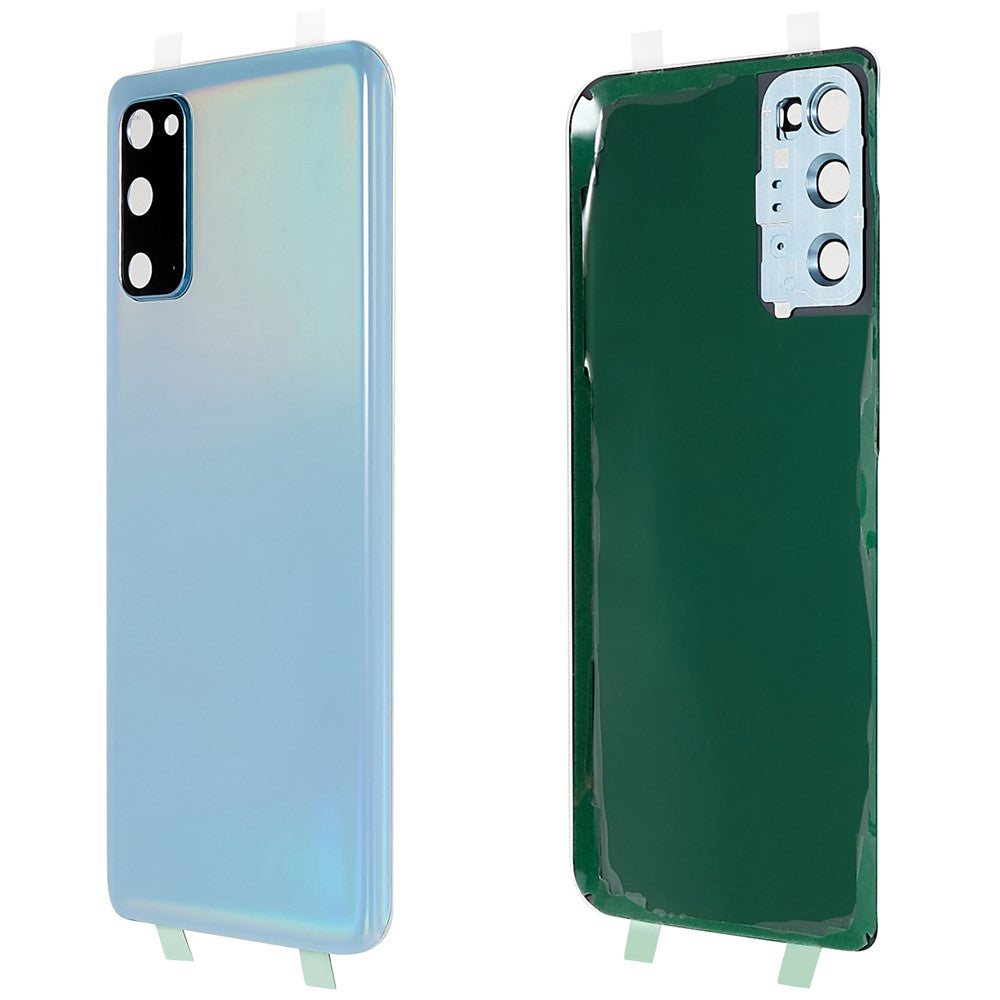 Til Samsung Galaxy S20 4G G980 / S20 5G G981 Batterihus med selvklæbende sticker + kameradæksel