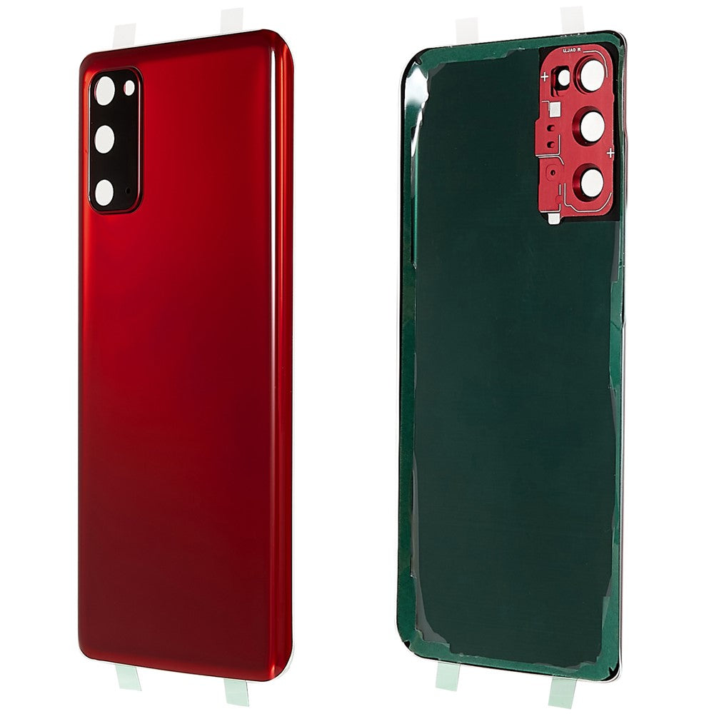 Til Samsung Galaxy S20 4G G980 / S20 5G G981 Batterihus med selvklæbende sticker + kameradæksel