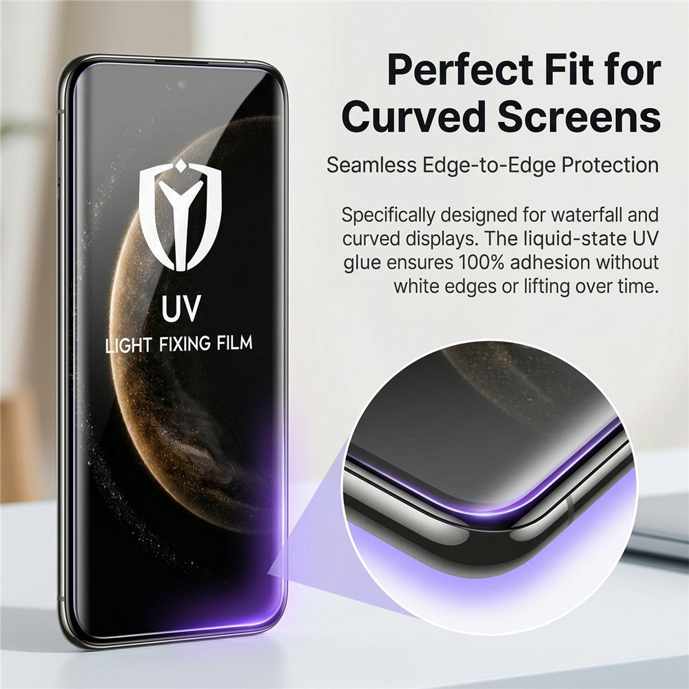 For Xiaomi Redmi Note 15 Pro+ 5G (Global) / Poco M8 Pro 5G PET Screen Protector Full Coverage Full Glue UV Film