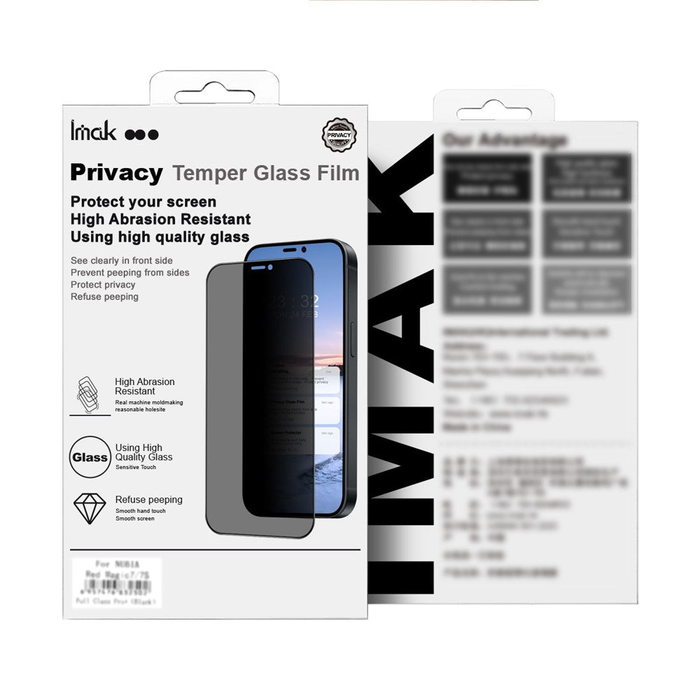 IMAK For Huawei Pura 90 Anti Peep Tempered Glass Screen Protector Full Coverage
