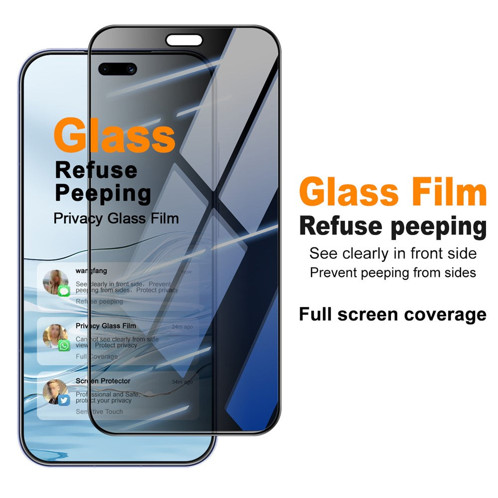 IMAK For Huawei Pura 90 Anti Peep Tempered Glass Screen Protector Full Coverage