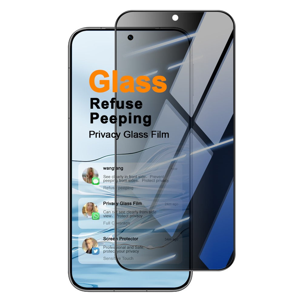 IMAK For Huawei Pura 90s Pro 5G / Pura 90 Pro Anti Peep Tempered Glass Screen Protector Full Coverage