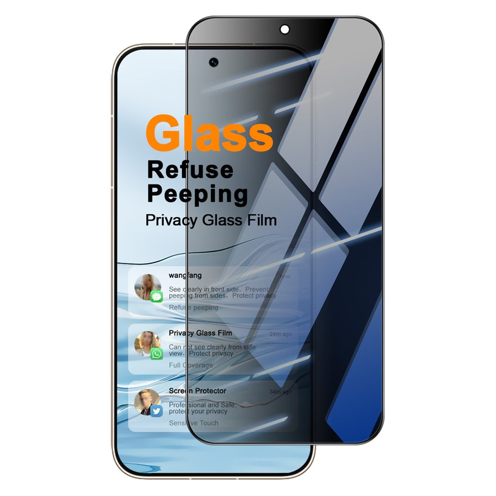 IMAK For Huawei Pura 90s Pro Max 5G / Pura 90 Pro Max Anti Peep Tempered Glass Screen Protector Full Coverage