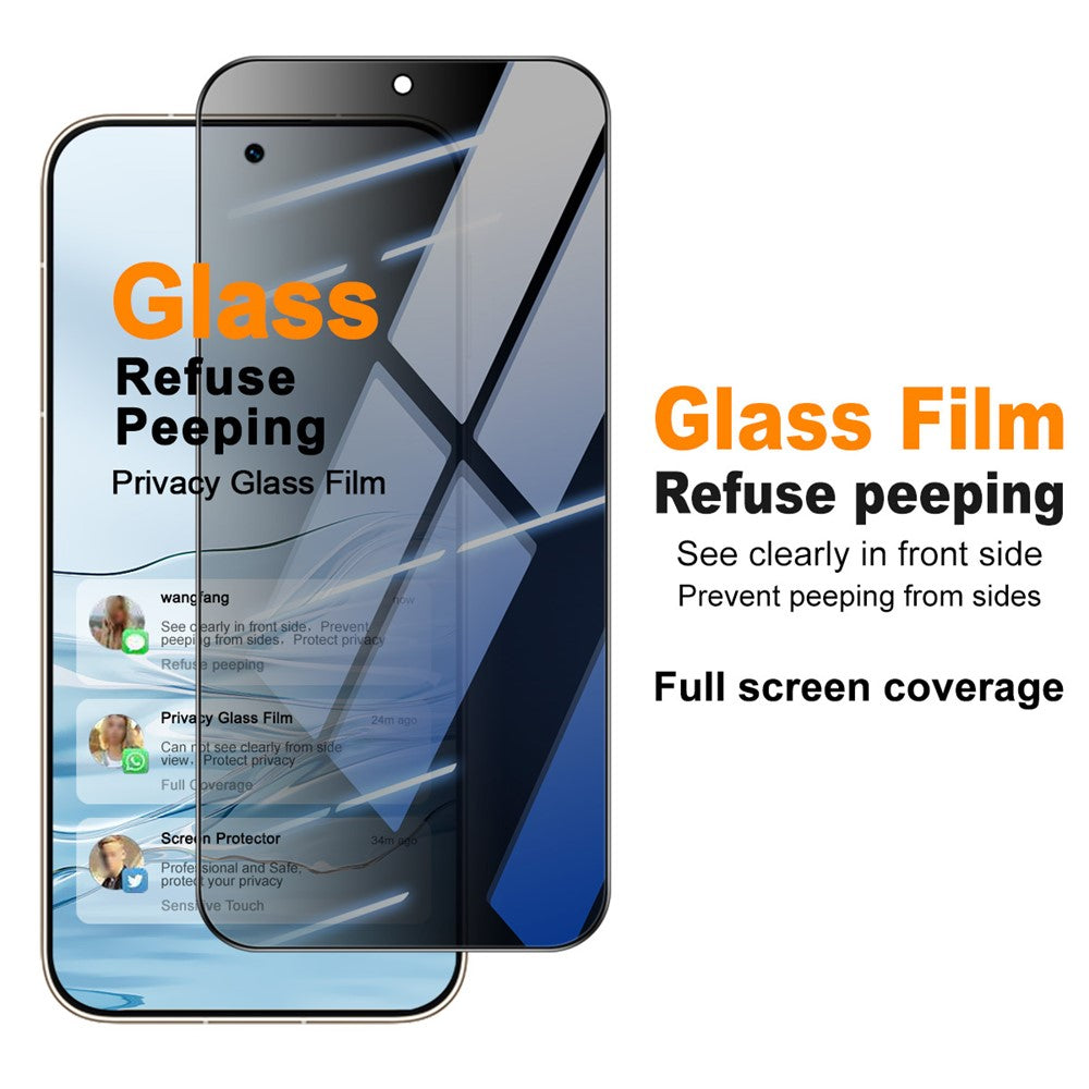 IMAK For Huawei Pura 90s Pro Max 5G / Pura 90 Pro Max Anti Peep Tempered Glass Screen Protector Full Coverage