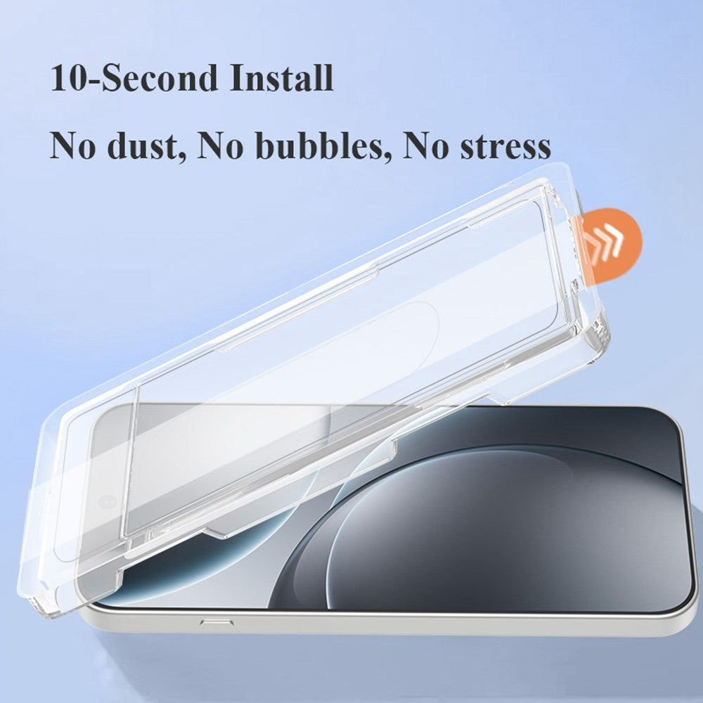 LEREACH For Oppo Find X8 Ultra 5G Tempered Glass Full Screen Protector Anti-Fingerprint Film with Dust-Free Installation Tool