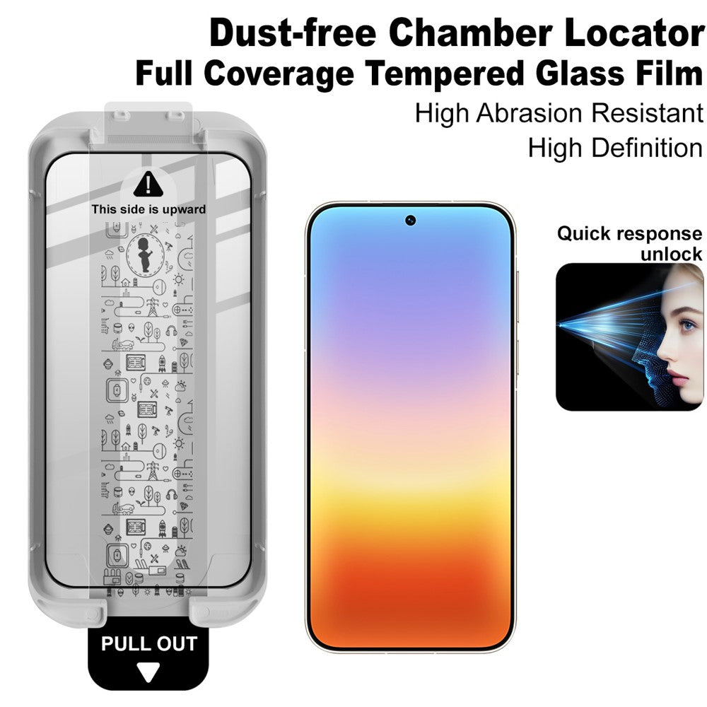 IMAK 3 st för Huawei Pura 90s Pro Max 5G / Pura 90 Pro Max härdat glas helskärmsskydd helhäftande film med dammfritt installationsverktyg