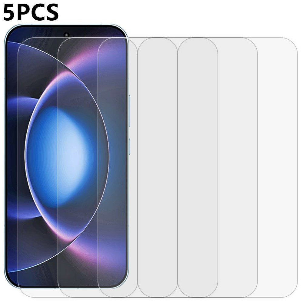 5Pcs For Xiaomi 17 Max Front Screen Protector 0.3mm 2.5D Tempered Glass Film, Not Full Covering