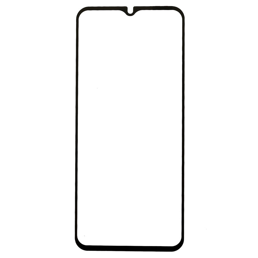 Samsung Galaxy A14 5G / A14 4G silketrykt hærdet glasskærmbeskyttelse, fuld klæbning, sort kant, eksplosionssikret fuldskærmsfilm