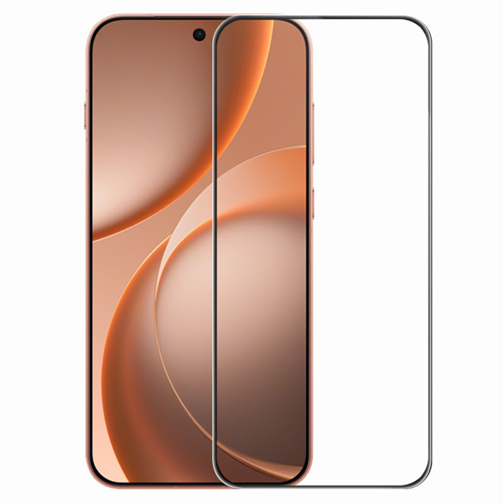RURIHAI För Oppo Find X9s 5G Helklistrad Skärmskydd Hög Aluminium Silikon Glasfilm, Ultraljuds Fingeravtryckslåsning