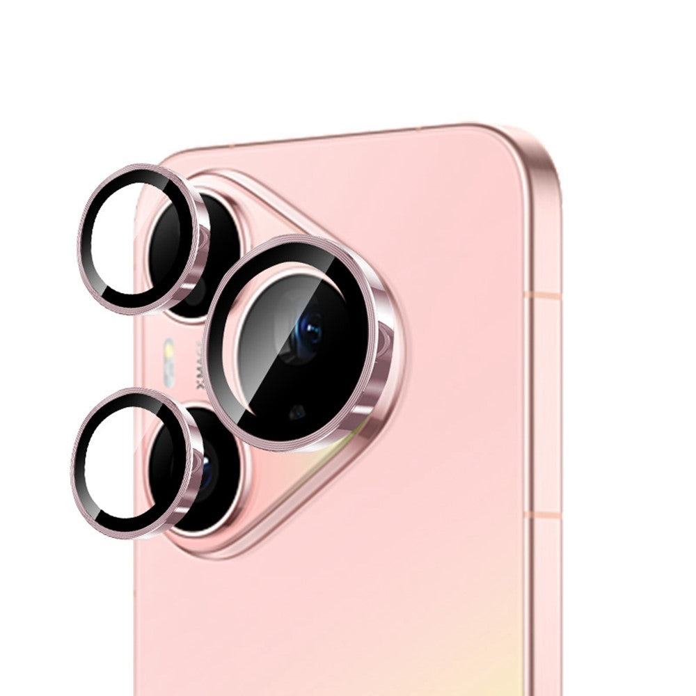 RURIHAI För Huawei Pura 90 Pro Kameralinsskydd Härdat Glas Metallring Linsfilm