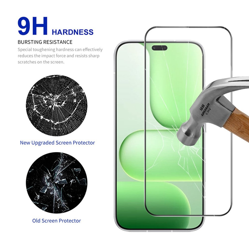 RURIHAI For Honor 600 Lite 5G Screen Protector High Aluminum-Silicon Glass Phone Screen Film