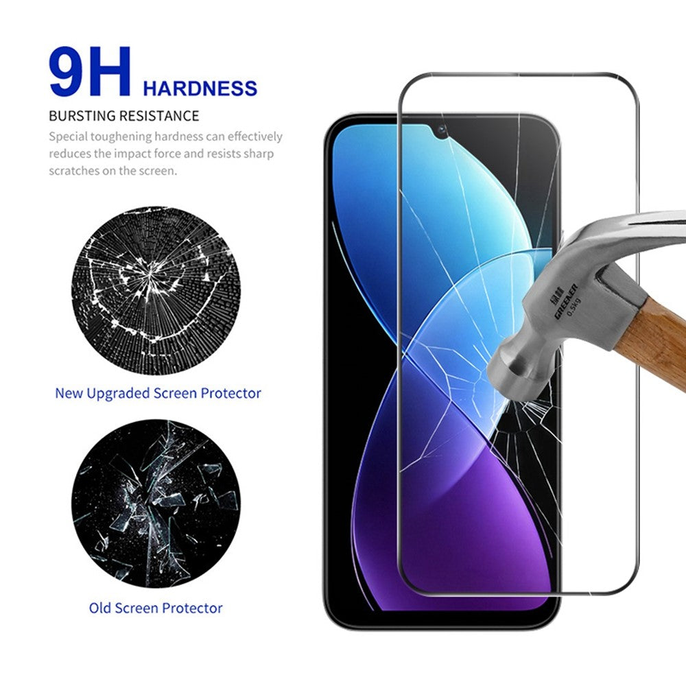 RURIHAI For Xiaomi Redmi R70 5G Screen Protector High Aluminum-Silicon Glass Phone Screen Film