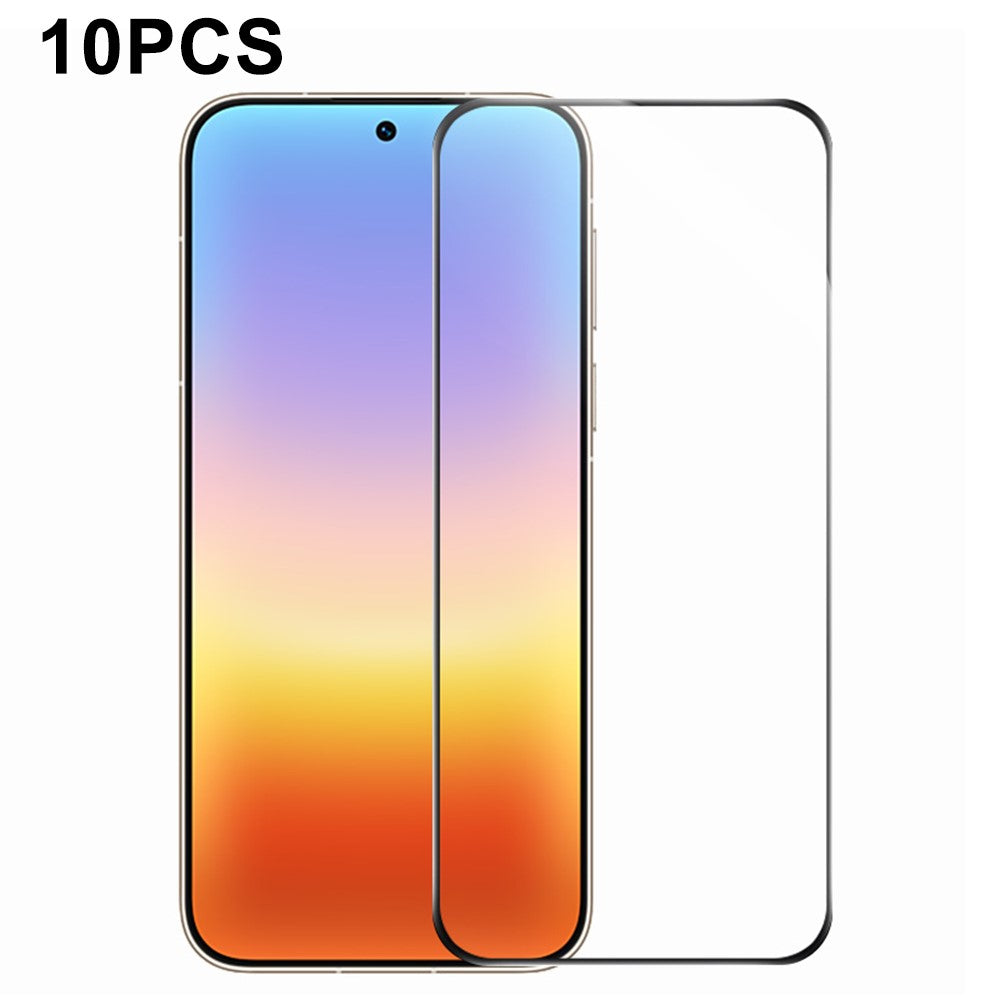 RURIHAI 10 st. för Huawei Pura 90 Pro Max hög aluminium-kisel glasfilm heltäckande lim 0,26 mm 2,5D helskärmsskydd