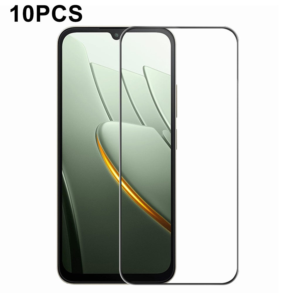 RURIHAI 10 st för Xiaomi Poco C81 4G / C81 Pro 4G hög aluminium-kisel glasfilm heltäckande lim 0,26 mm 2,5D helskärmsskydd