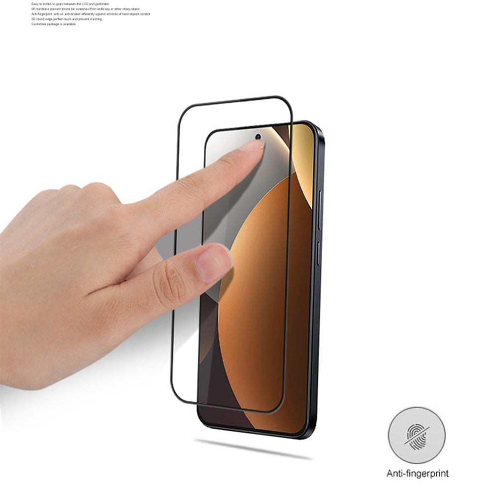 MOCOLO For Xiaomi Redmi Note 15 Pro 5G (Global) Full Screen Protector Anti-Shatter Silk Printing Full Glue Tempered Glass Film