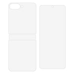 1 Set For Samsung Galaxy Z Flip8 Clear Screen Protector Inside + Front Display + Back Cover TPU+PET Film with Hinge Protector