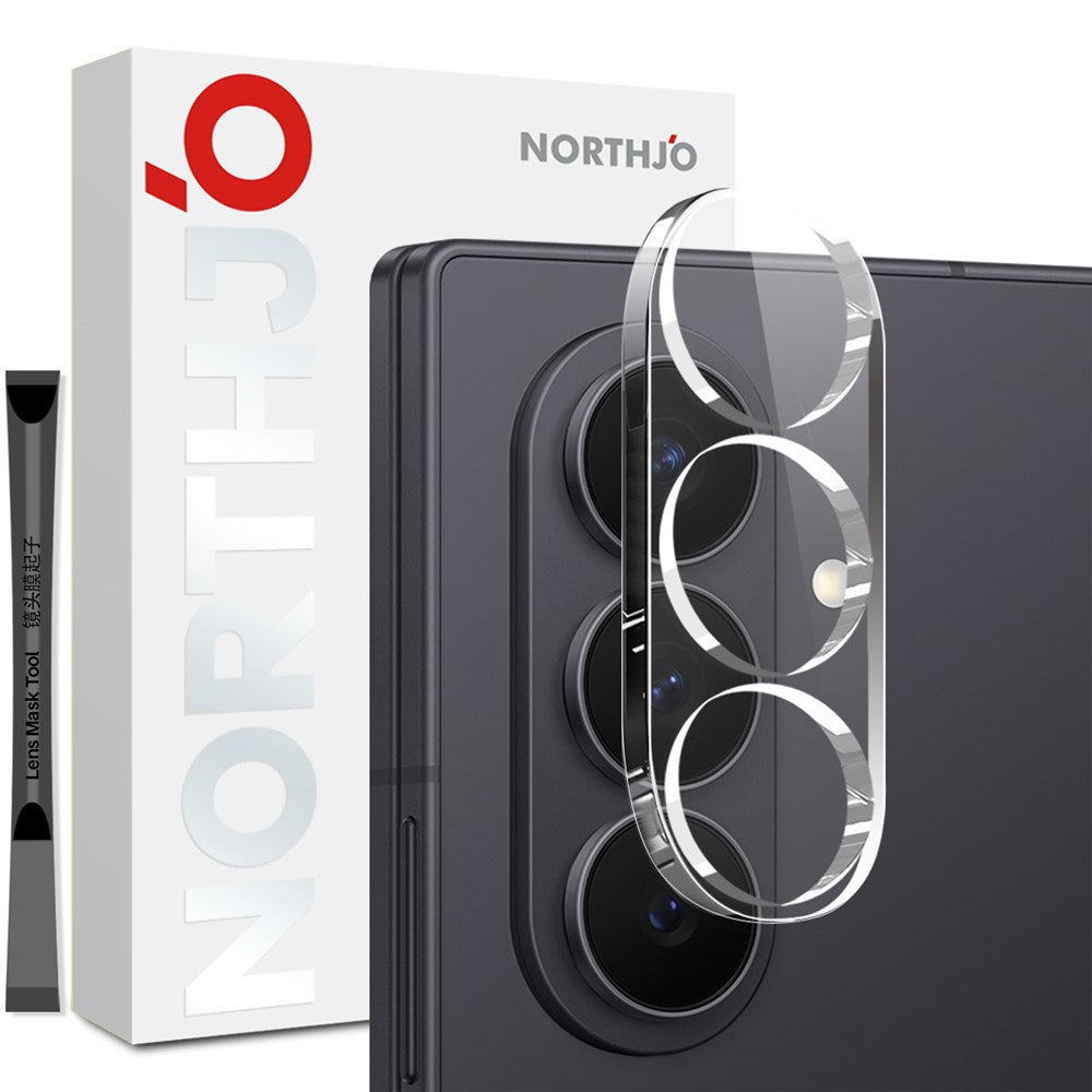 NORTHJO til Samsung Galaxy Z Fold8 Ultra Kameraglasbeskytter Hærdet Glas HD Klar 3D Fuld Dækning