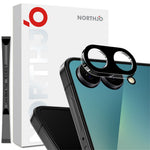 NORTHJO For Samsung Galaxy Z Flip8 Camera Lens Protector Silk Printing 3D Clear Full Screen Tempered Glass Lens Film