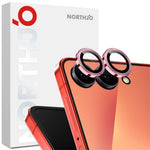 NORTHJO 1 Set For Samsung Galaxy Z Flip8 Tempered Glass Camera Lens Film CD Veins Metal Ring Lens Guard (Complete Coverage)