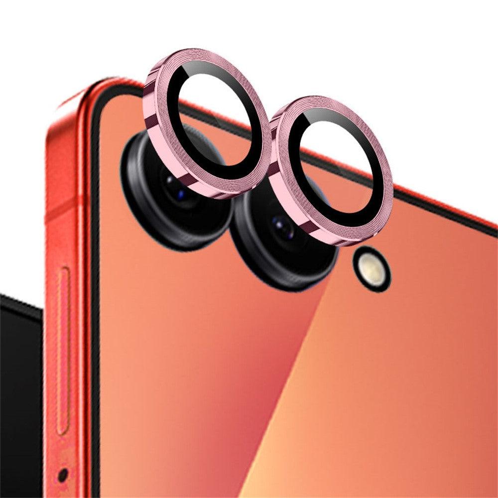 NORTHJO 1 Set For Samsung Galaxy Z Flip8 Tempered Glass Camera Lens Film CD Veins Metal Ring Lens Guard (Complete Coverage)