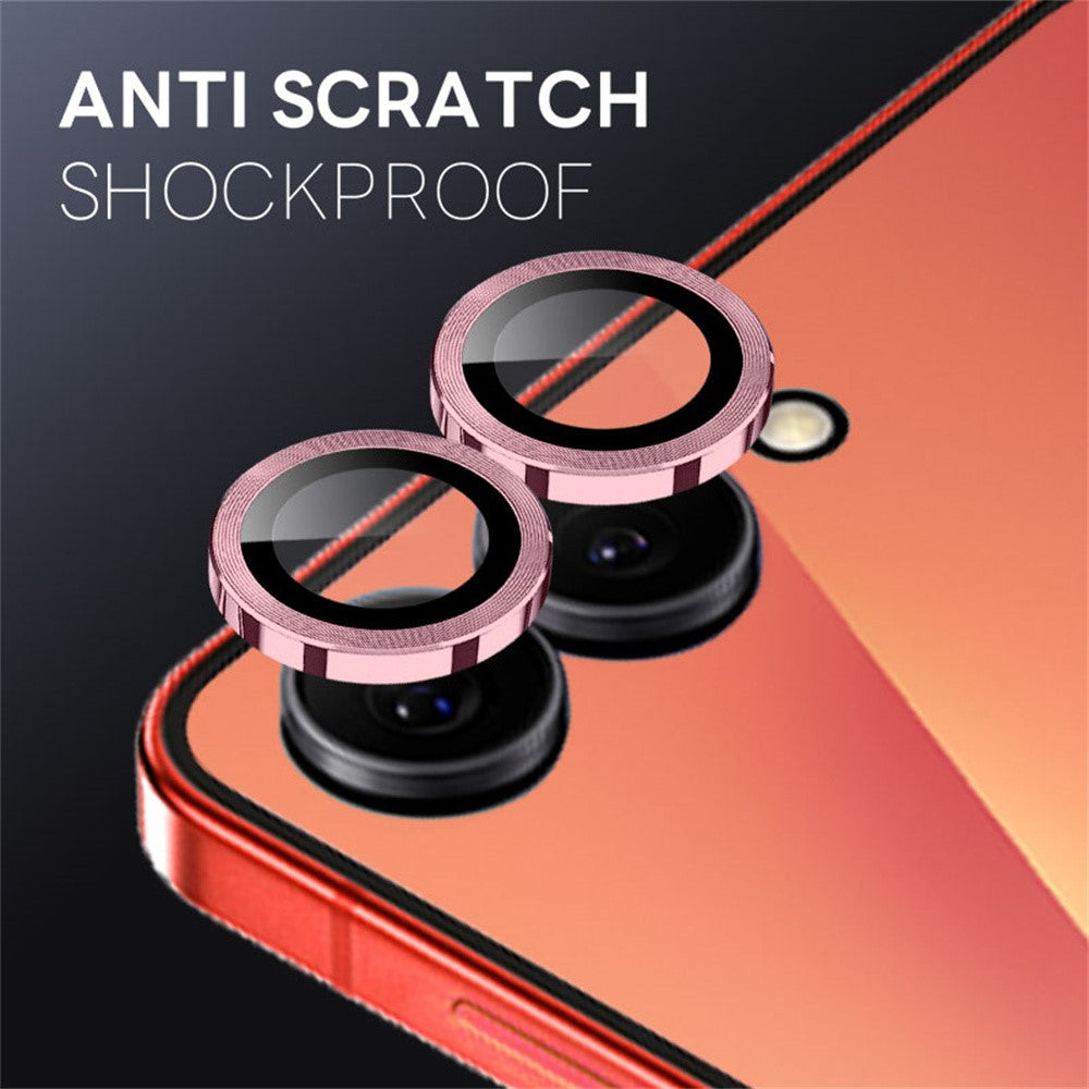 NORTHJO 1 Set For Samsung Galaxy Z Flip8 Tempered Glass Camera Lens Film CD Veins Metal Ring Lens Guard (Complete Coverage)