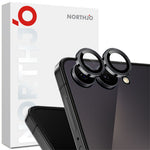 NORTHJO 1 Set For Samsung Galaxy Z Flip8 Tempered Glass Camera Lens Film CD Veins Metal Ring Lens Guard (Complete Coverage)