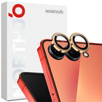 NORTHJO 1 Set For Samsung Galaxy Z Flip8 Tempered Glass Camera Lens Film CD Veins Metal Ring Lens Guard (Complete Coverage)