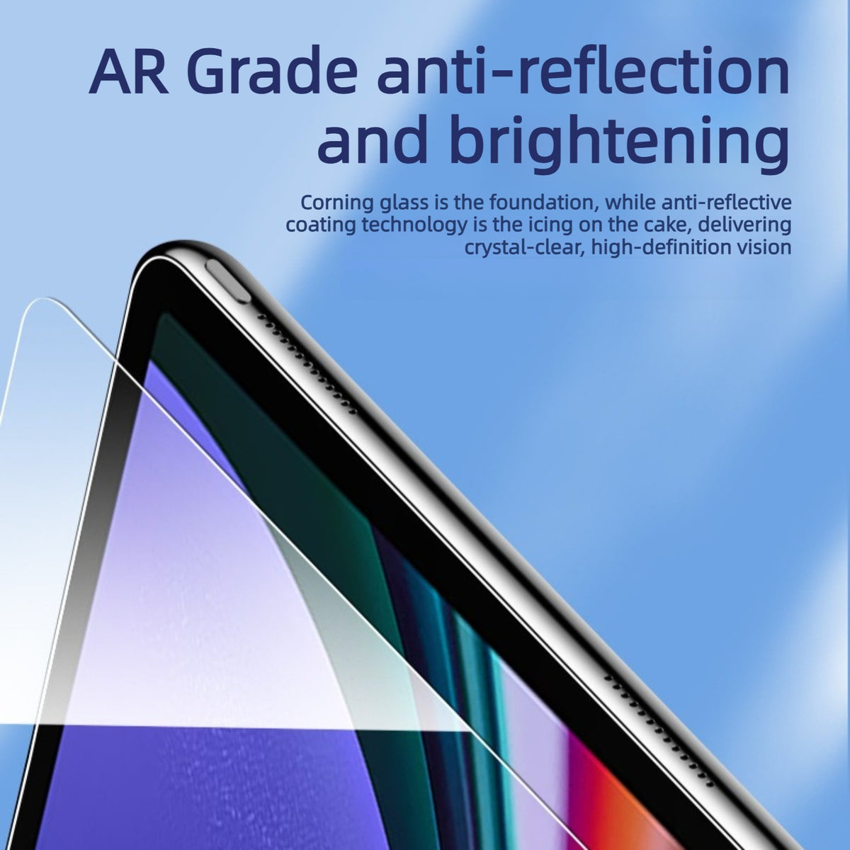 For Oppo Pad SE Screen Protector Arc Edge Tempered Glass Film with Auto Dust-free Installation Tool (NOT Complete Covering)
