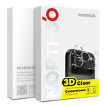 NORTHJO 2Pcs For Samsung Galaxy S26 FE Tempered Glass Camera Lens Protector Clear 3D Integrated Full Coverage