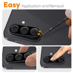 NORTHJO For Samsung Galaxy S26 FE Camera Lens Protector Silk Printing 3D Clear Full Screen Tempered Glass Lens Film